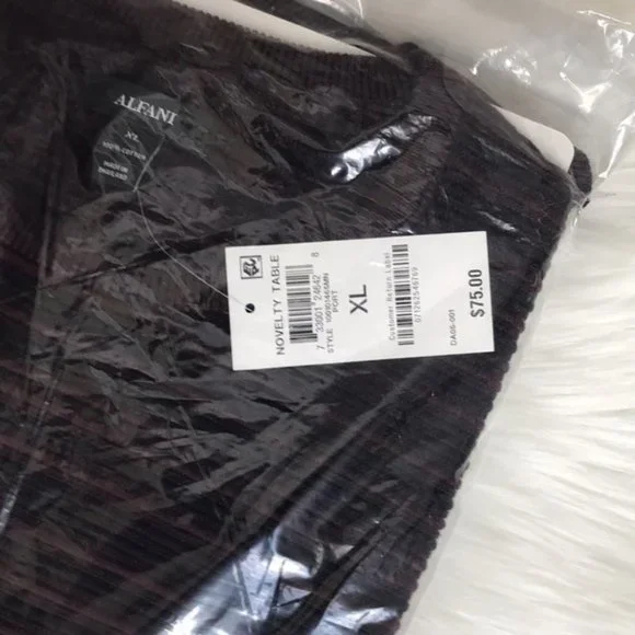 NWT Macy's Alfani Men's Sweater Port Red Ottoman Textured Crewneck - Picture 13 of 14